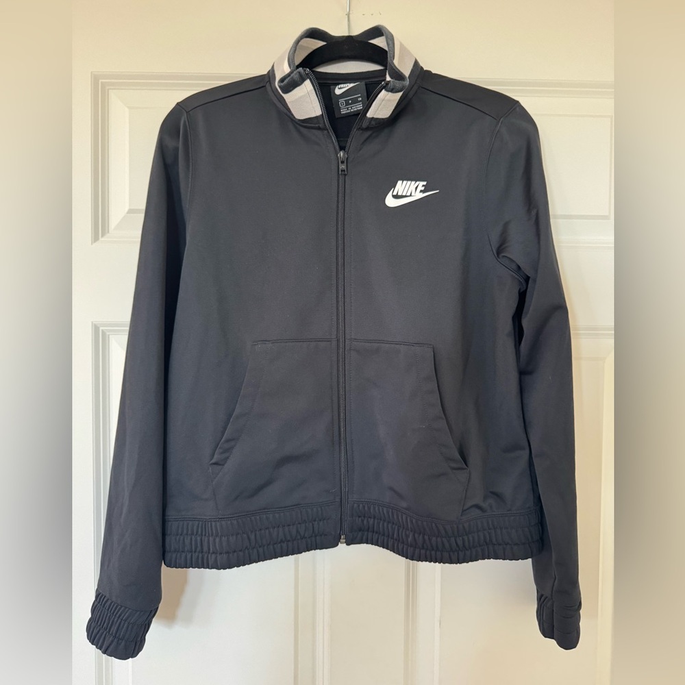 Nike Bomber Style Full Zip Jacket Black